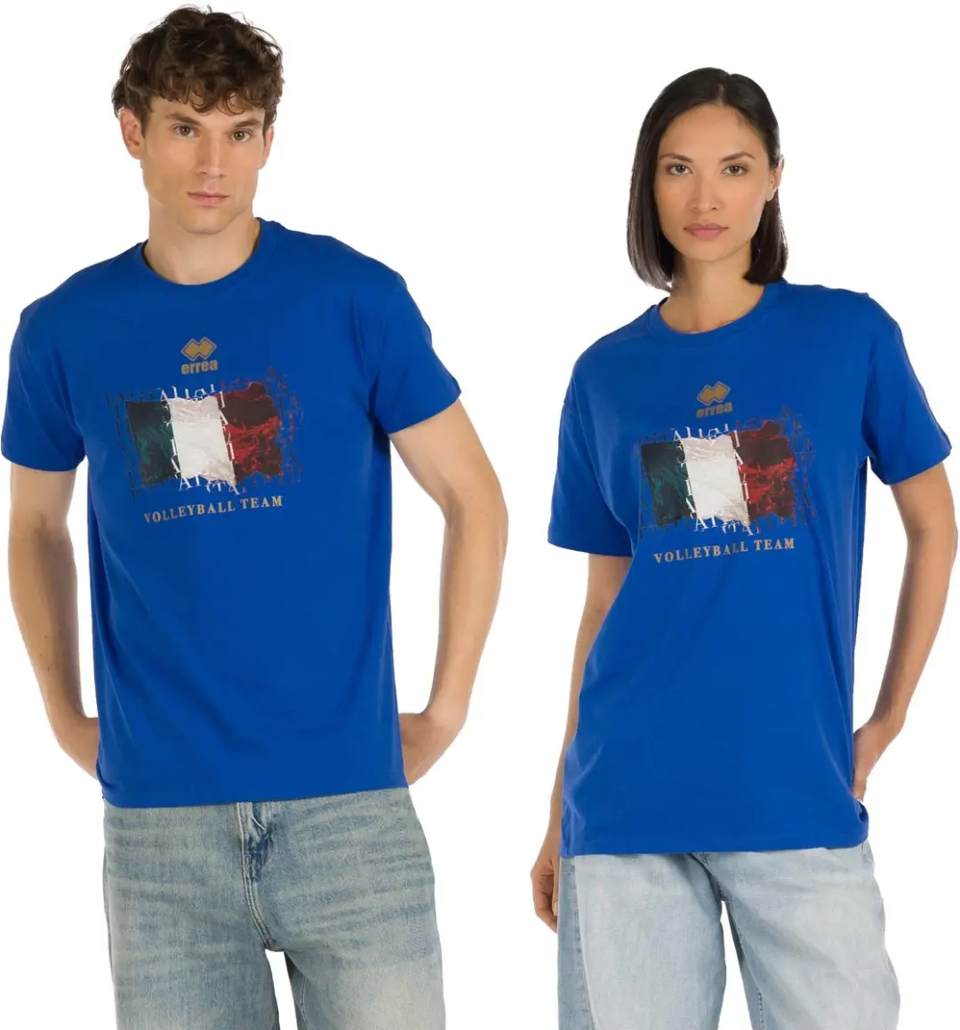 Errea Naz. Italia Volley Ita Er 04 Mc Ad T-Shirt