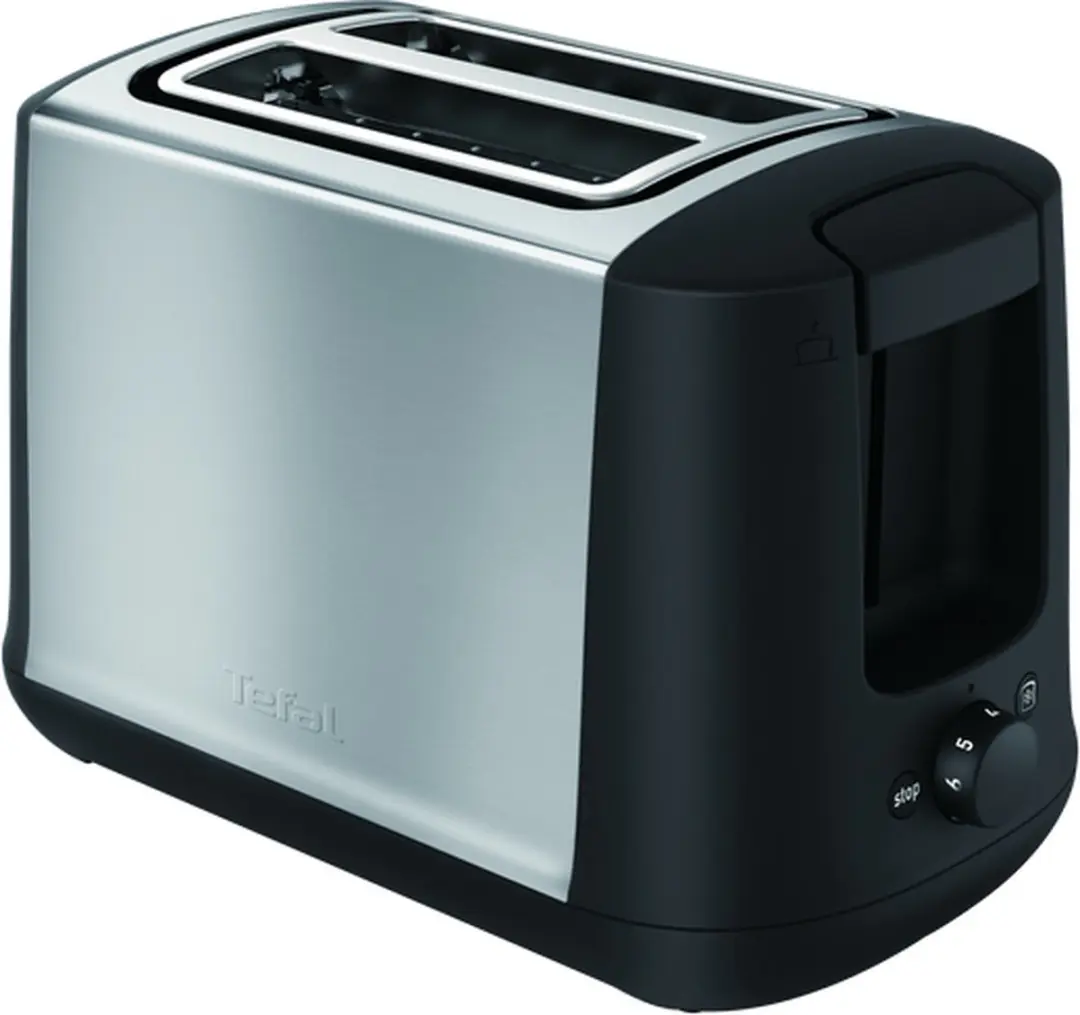 Tefal TT340830 2snede(n) 850W Zwart, Roestvrijstaal broodrooster