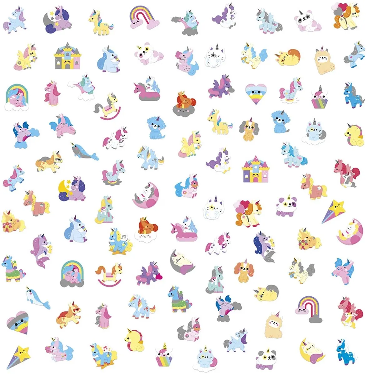 Janod Stickers Unicorn - 100 Stuks - afbeelding 3 van 6