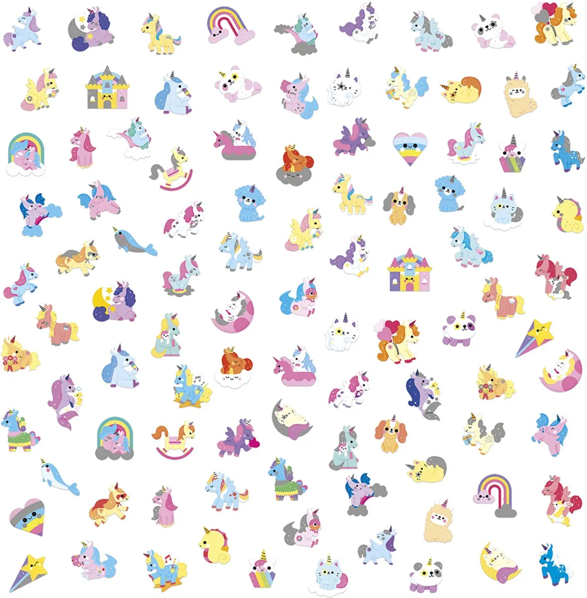 Janod Stickers Unicorn - 100 Stuks - afbeelding 5 van 6