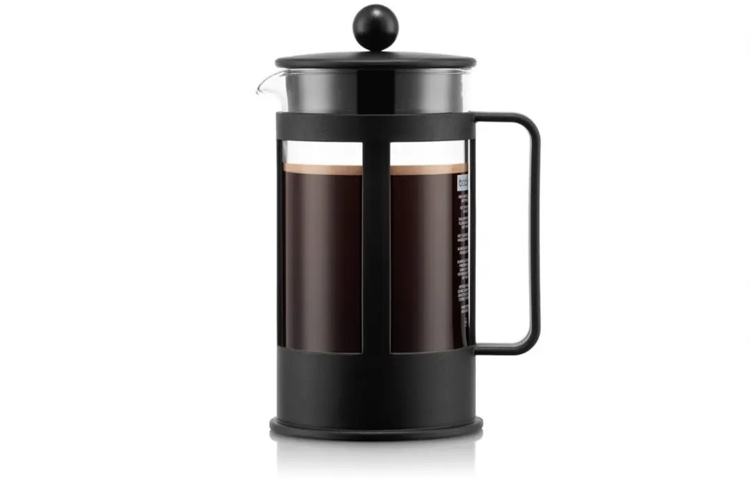 Bodum Kenya Cafetière 1788-01 - 1L - 8 Koppen - Zwart