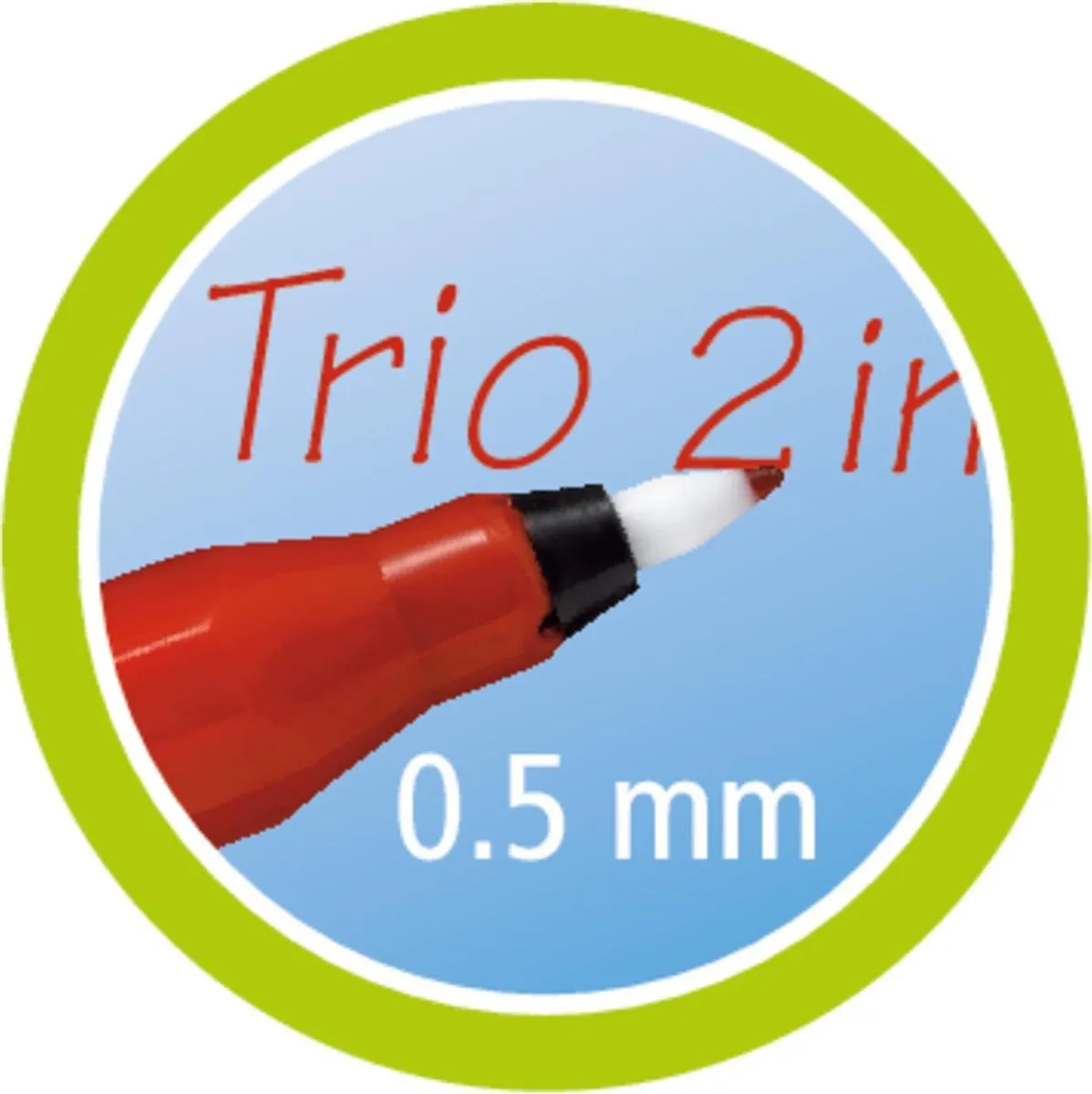 STABILO Trio 2-in-1 Viltstift & Fineliner 10 Kleuren