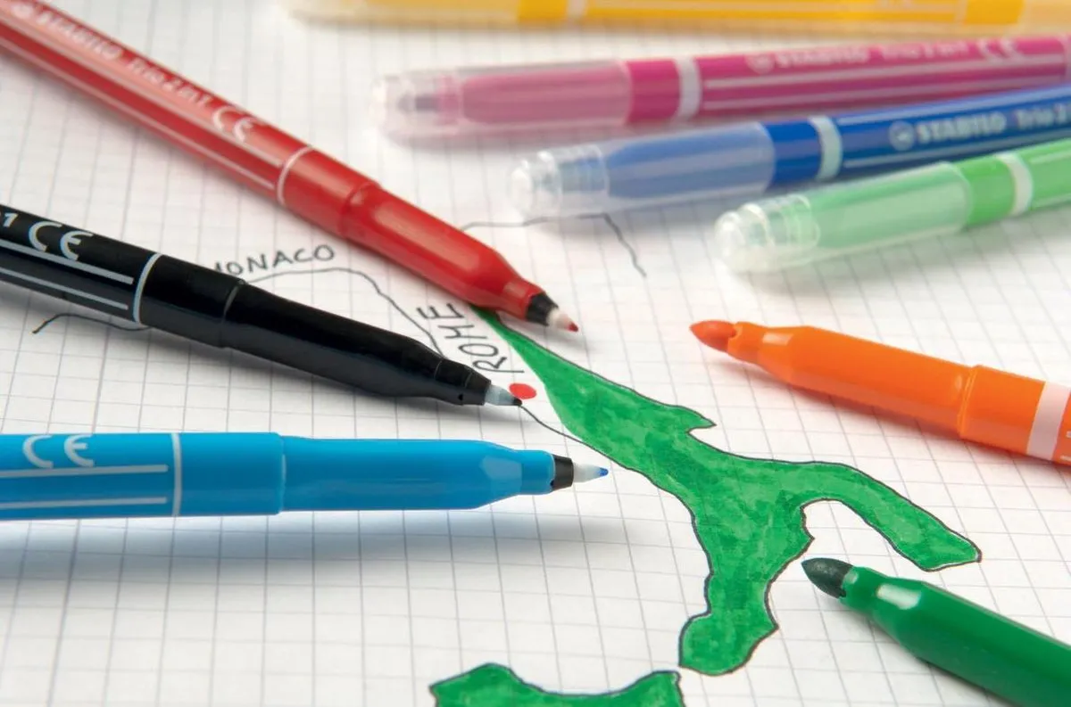STABILO Trio 2-in-1 Viltstift & Fineliner 10 Kleuren