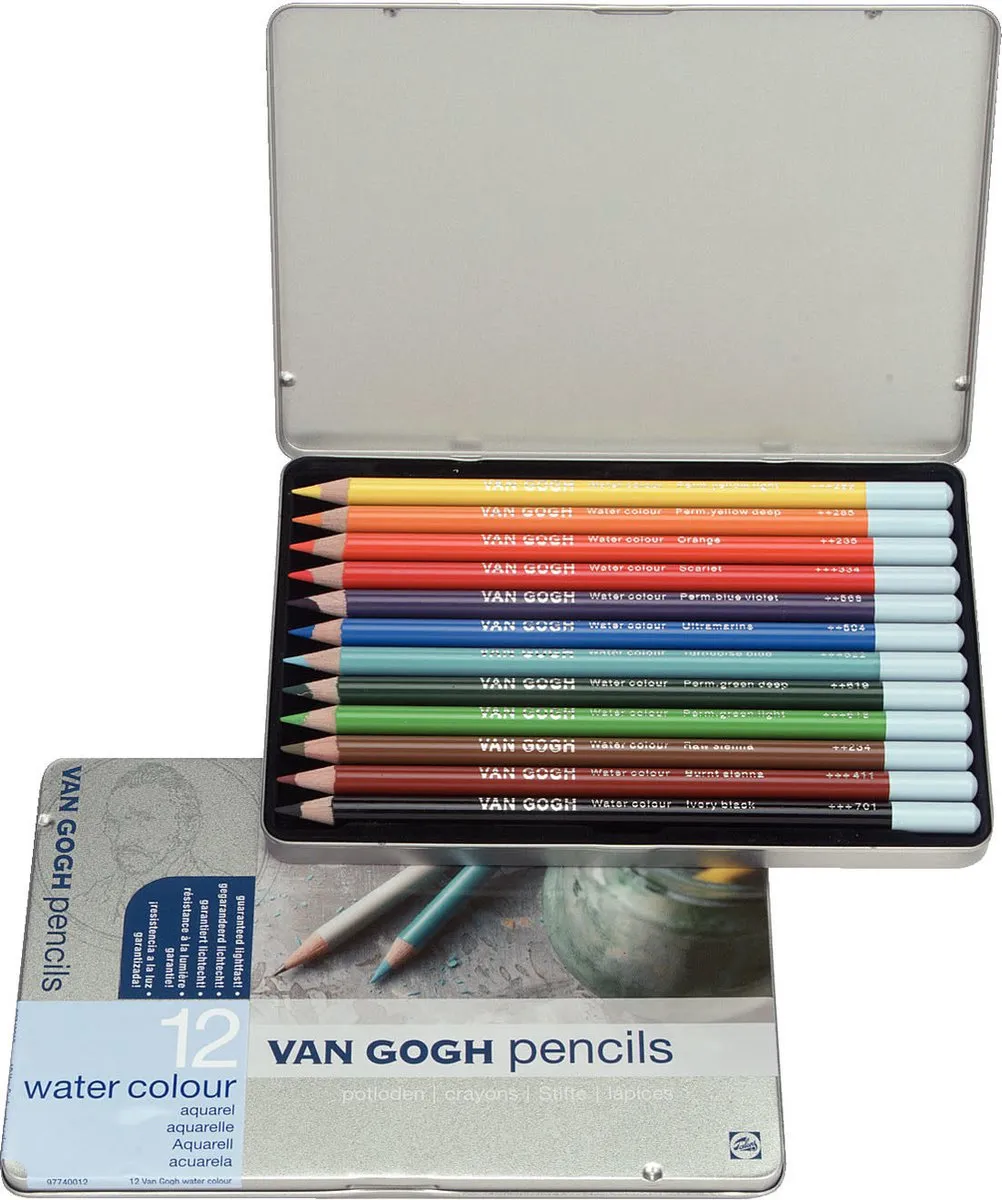 Bruynzeel Van Gogh Aquarelpotloden - 12 Stuks