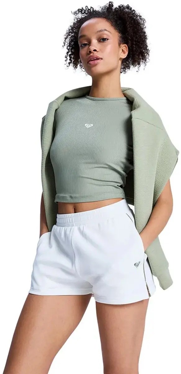 Roxy Rise & Vibe Korte Sportbroek XS - Wit - afbeelding 4 van 4