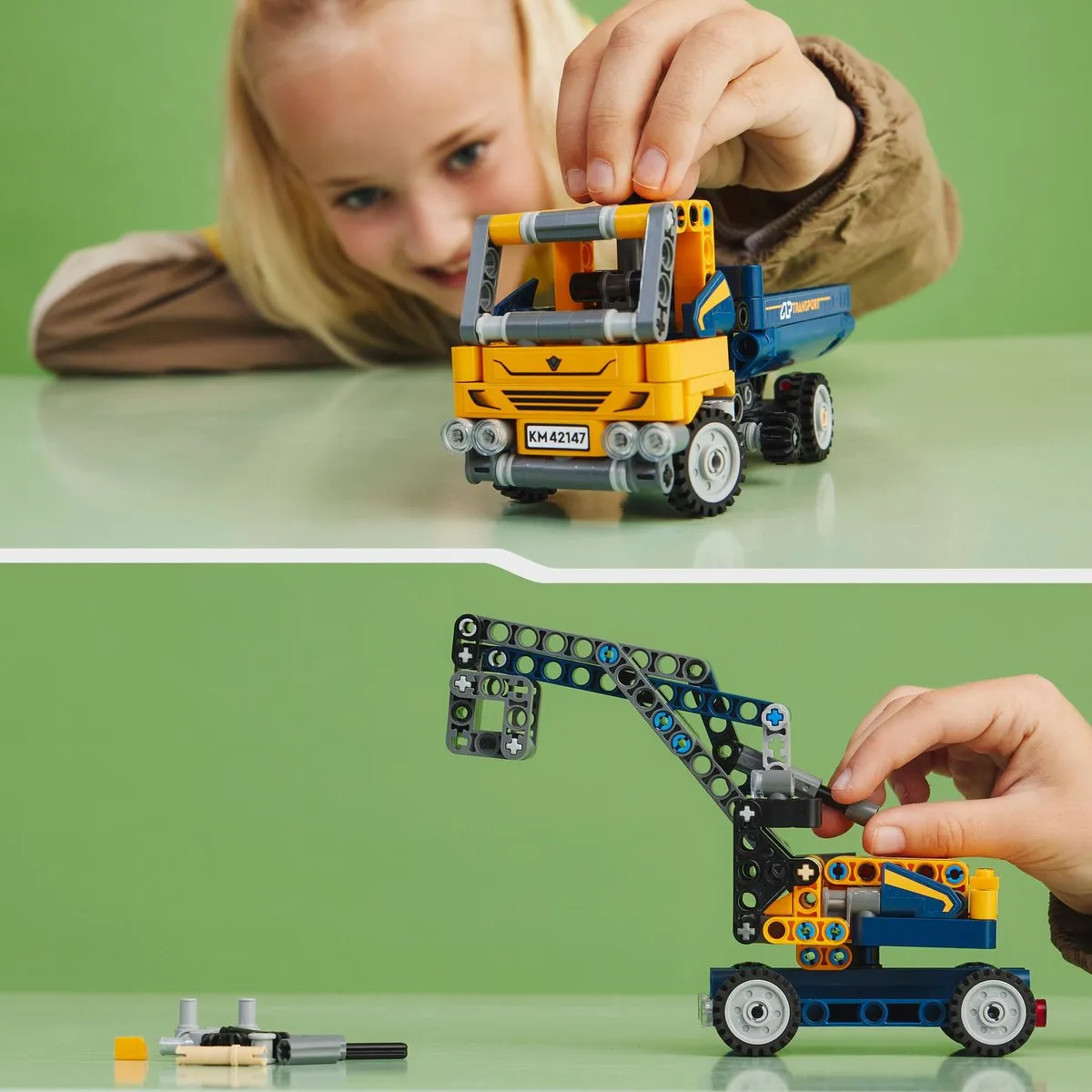 LEGO Technic Kiepwagen 42147 Bouwset - 2-in-1 - Meerkleurig - afbeelding 3 van 6