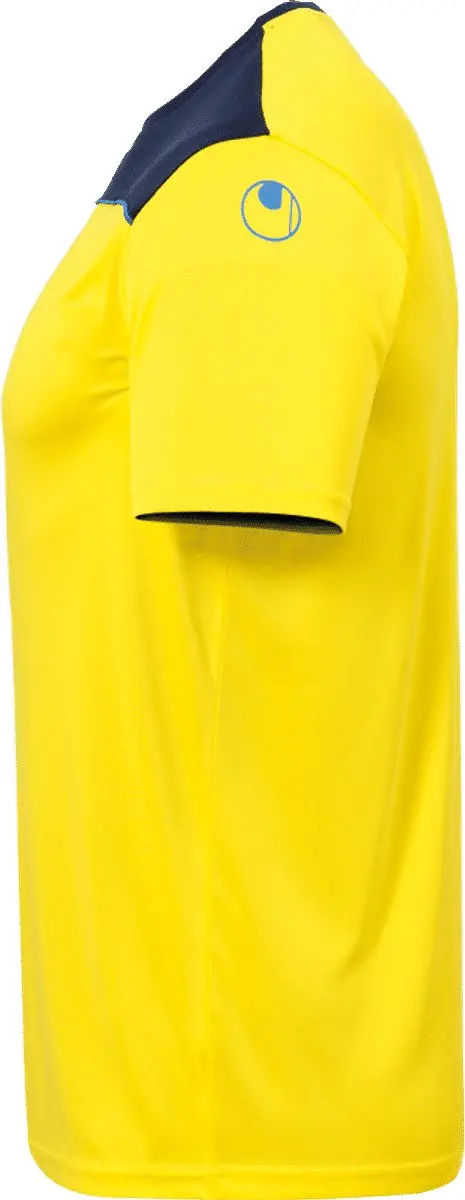 Uhlsport Offense 23 Heren T-shirt - Limoen/Zwart/Antraciet