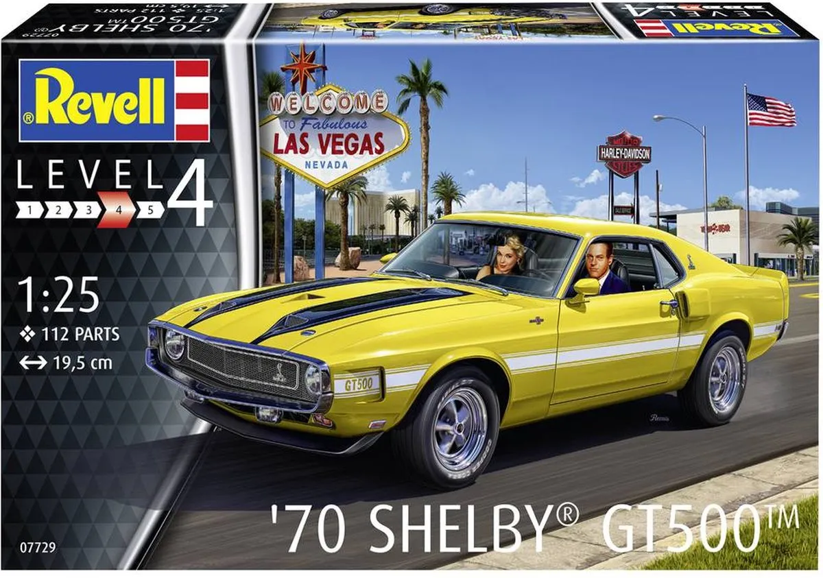 Revell 07729 Ford Shelby Mustang GT500 Modelbouwpakket 1:25 - Multi