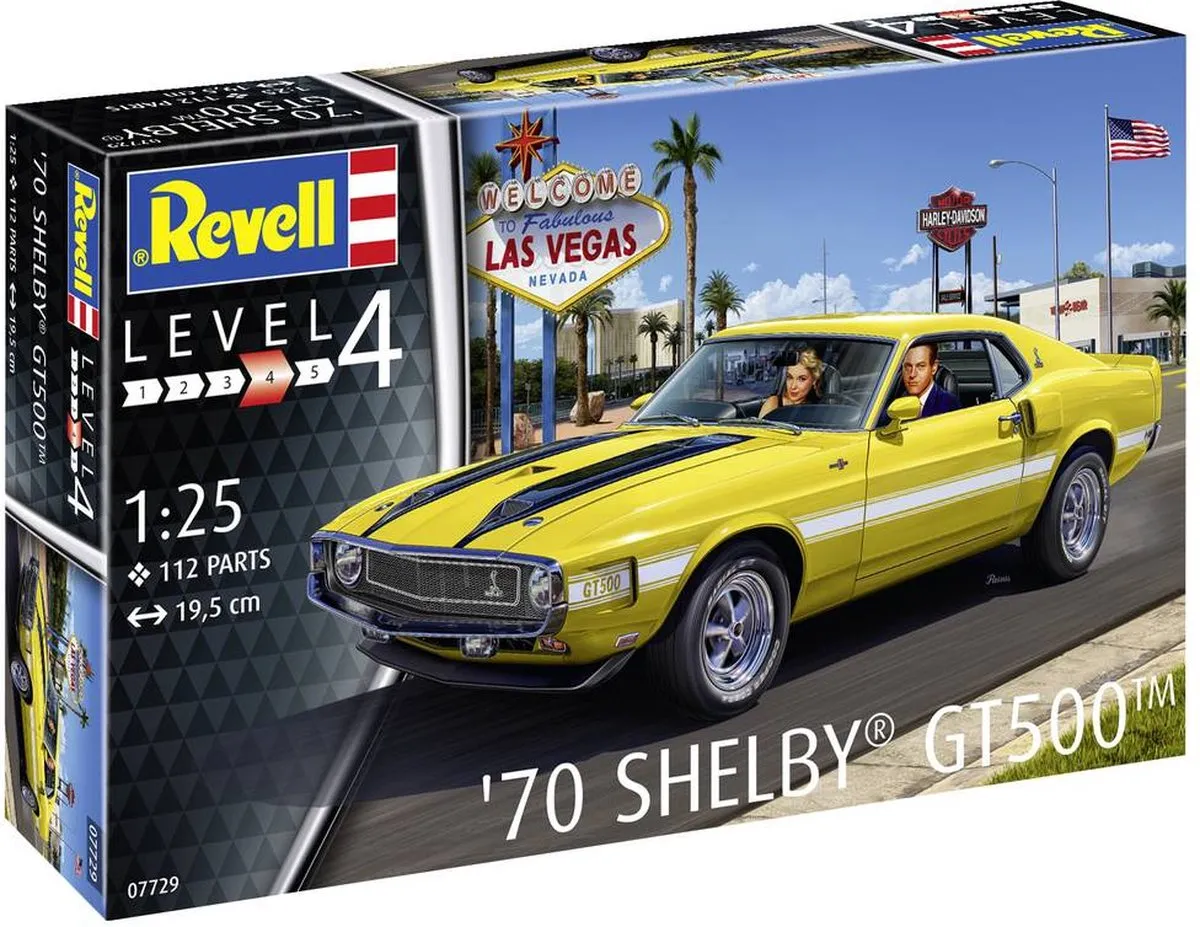 Revell 07729 Ford Shelby Mustang GT500 Modelbouwpakket 1:25 - Multi