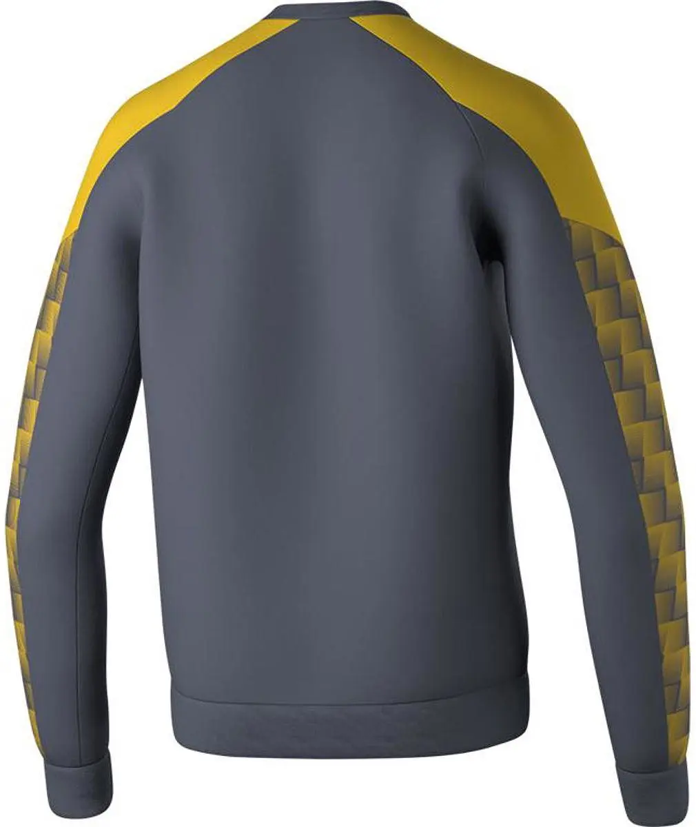 Erima Evo Star Sweatshirt Heren - M - Grijs/Geel