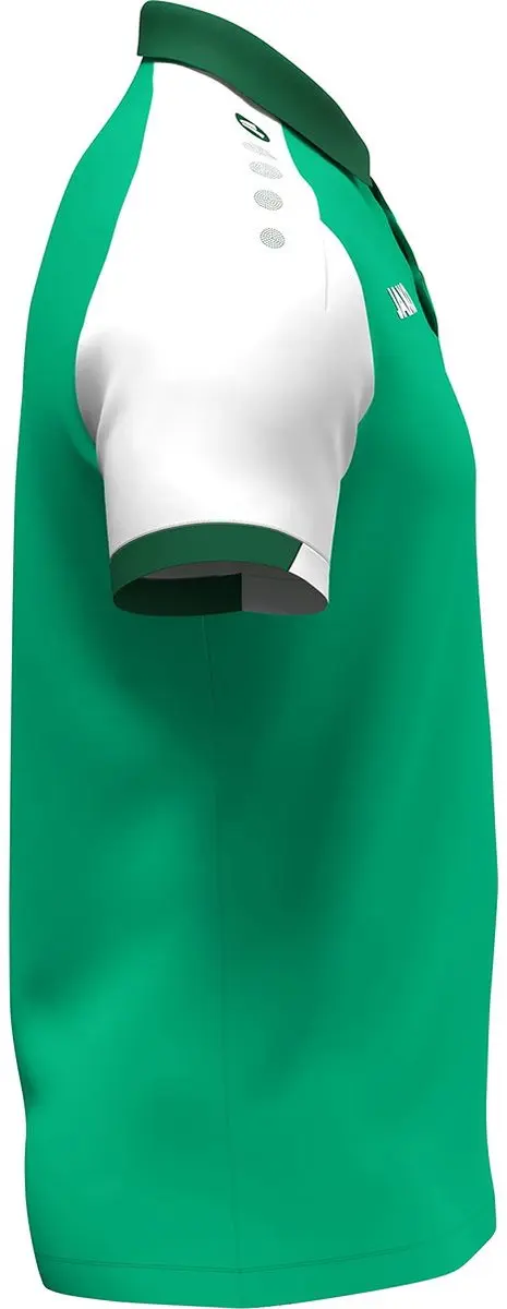 Jako Dynamic Polo Heren M - Groen/Wit/Donkergroen