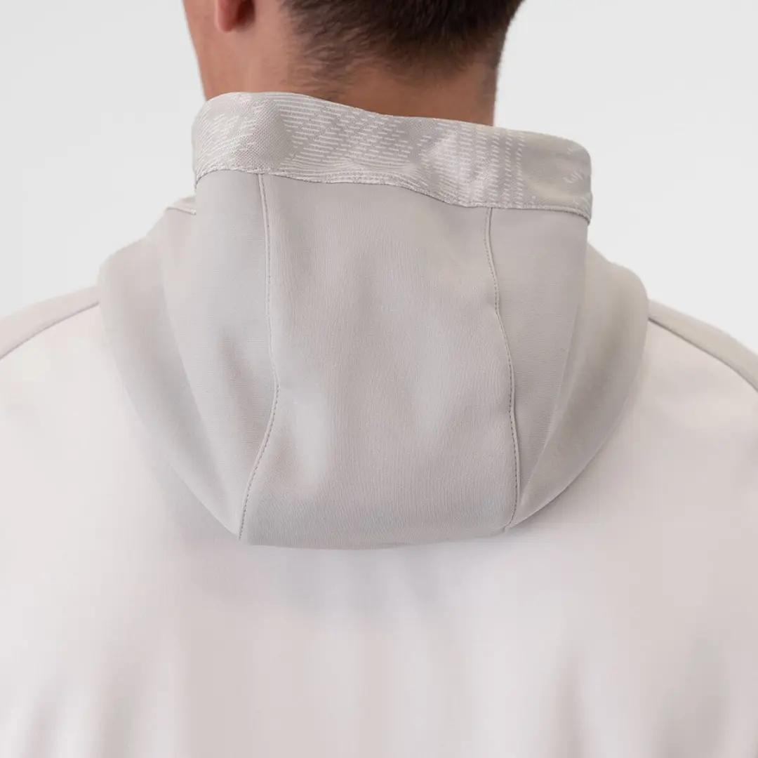Jako Iconic Jas Met Kap Heren - Wit - Maat S