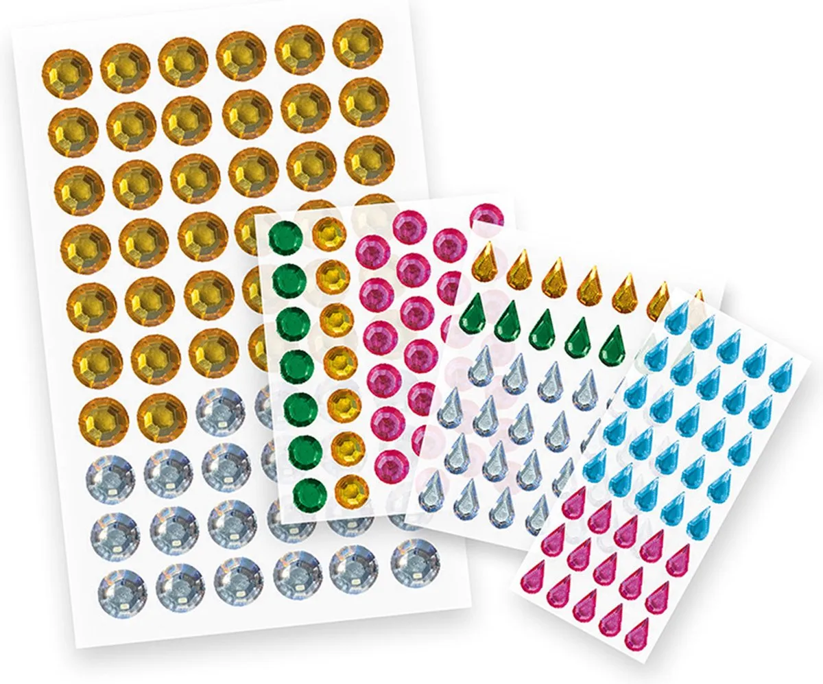 Janod My Arts & Crafts Grote Strass Creatieve Doos - 4 Dierenschilderijen - Multikleur - afbeelding 6 van 6