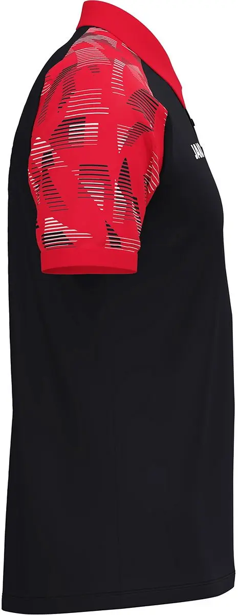 Jako Sonic Polo Heren - Zwart/Rood S