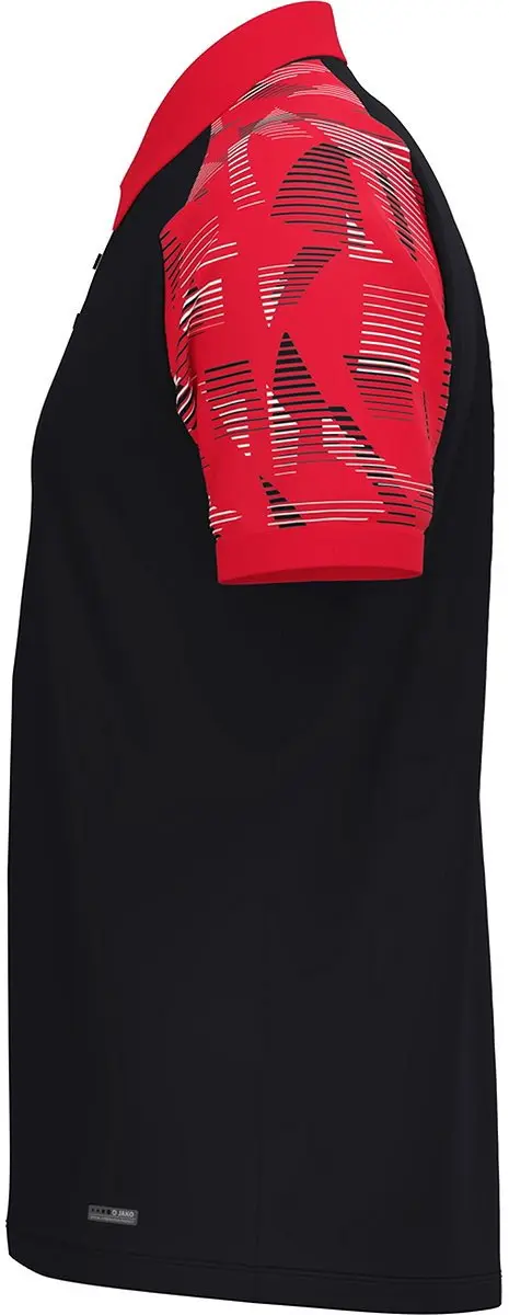 Jako Sonic Polo Heren - Zwart/Rood S
