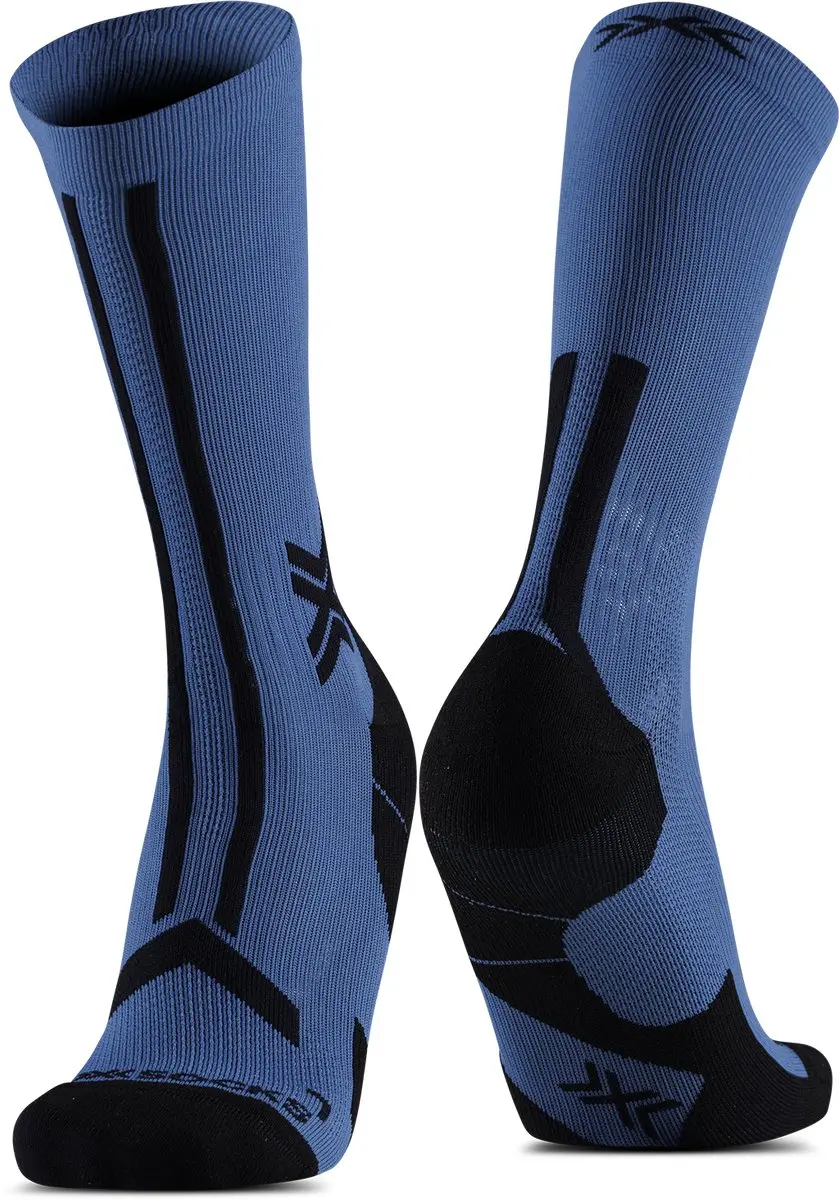 X-Bionic X-Socks Trailrun Discover Crew Hardloopsokken 42-44 - Mineraalblauw