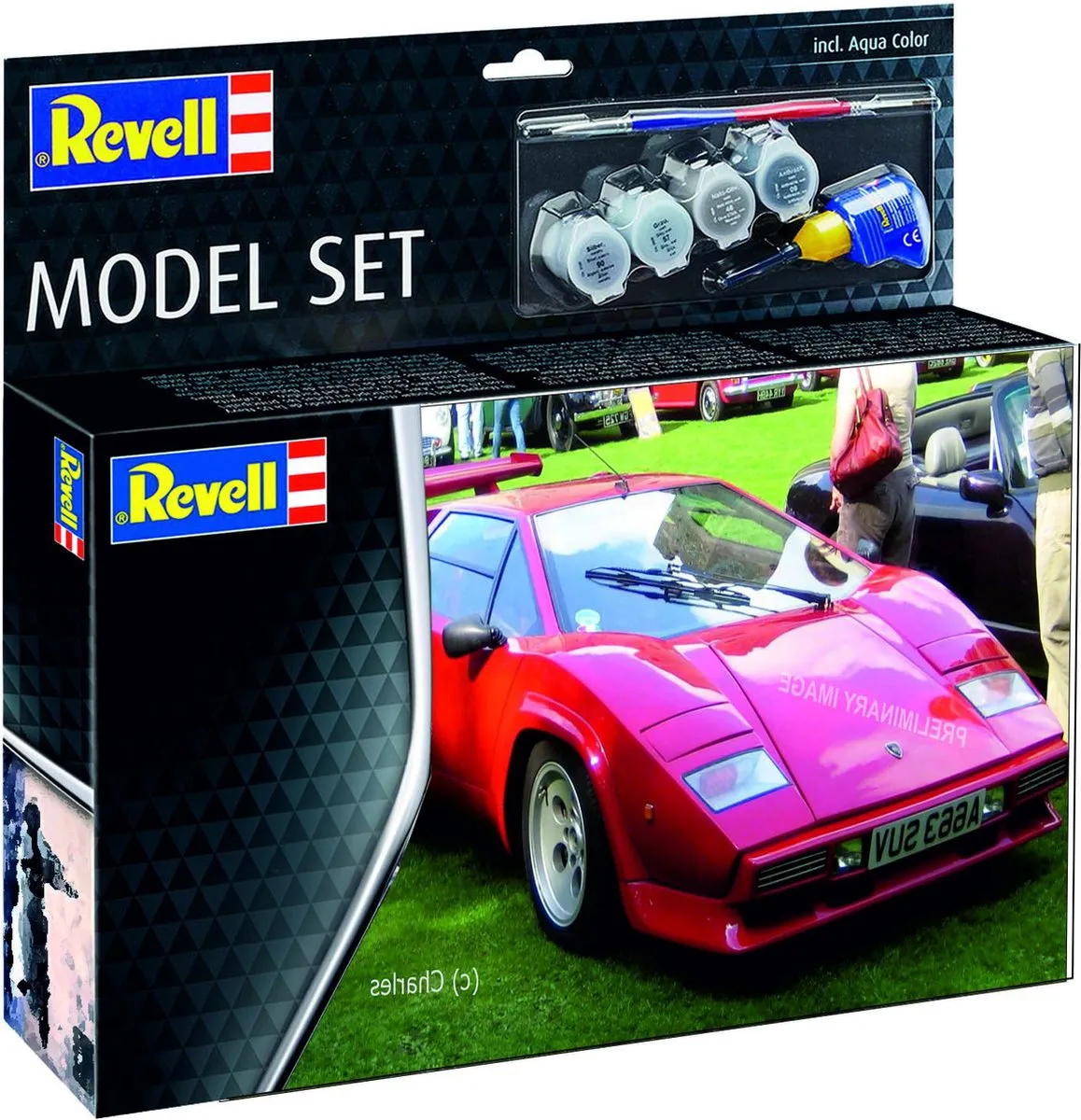 Revell Lamborghini Countach LP500S Modelbouwpakket 1:24 - 124 Onderdelen - Multi