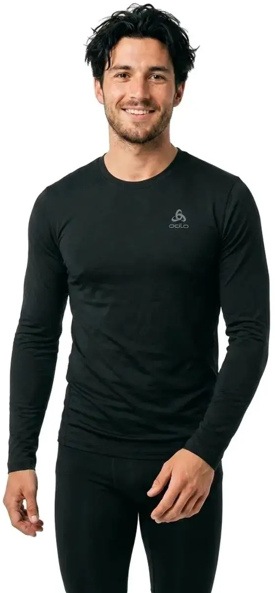 ODLO Natural Merino 160 Heren Shirt - XXL - Zwart