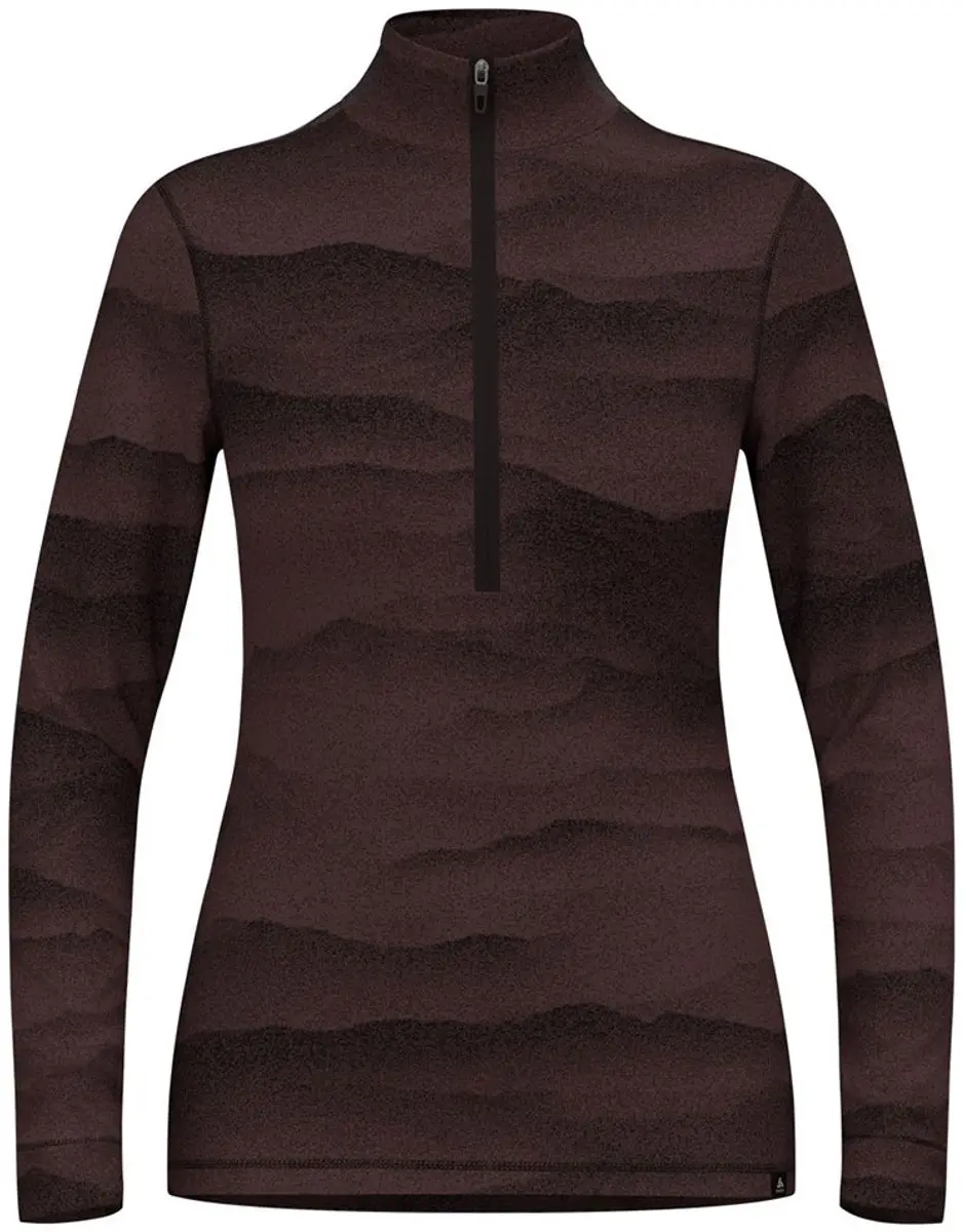 Odlo Merino Ridgelines Lange Mouwen Basislaag Bruin S Vrouw