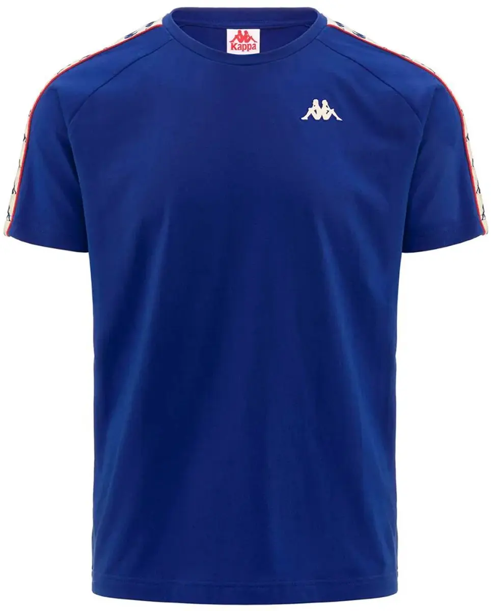 Kappa Coen Slim 222 Banda T-shirt Met Korte Mouwen Blauw S Man