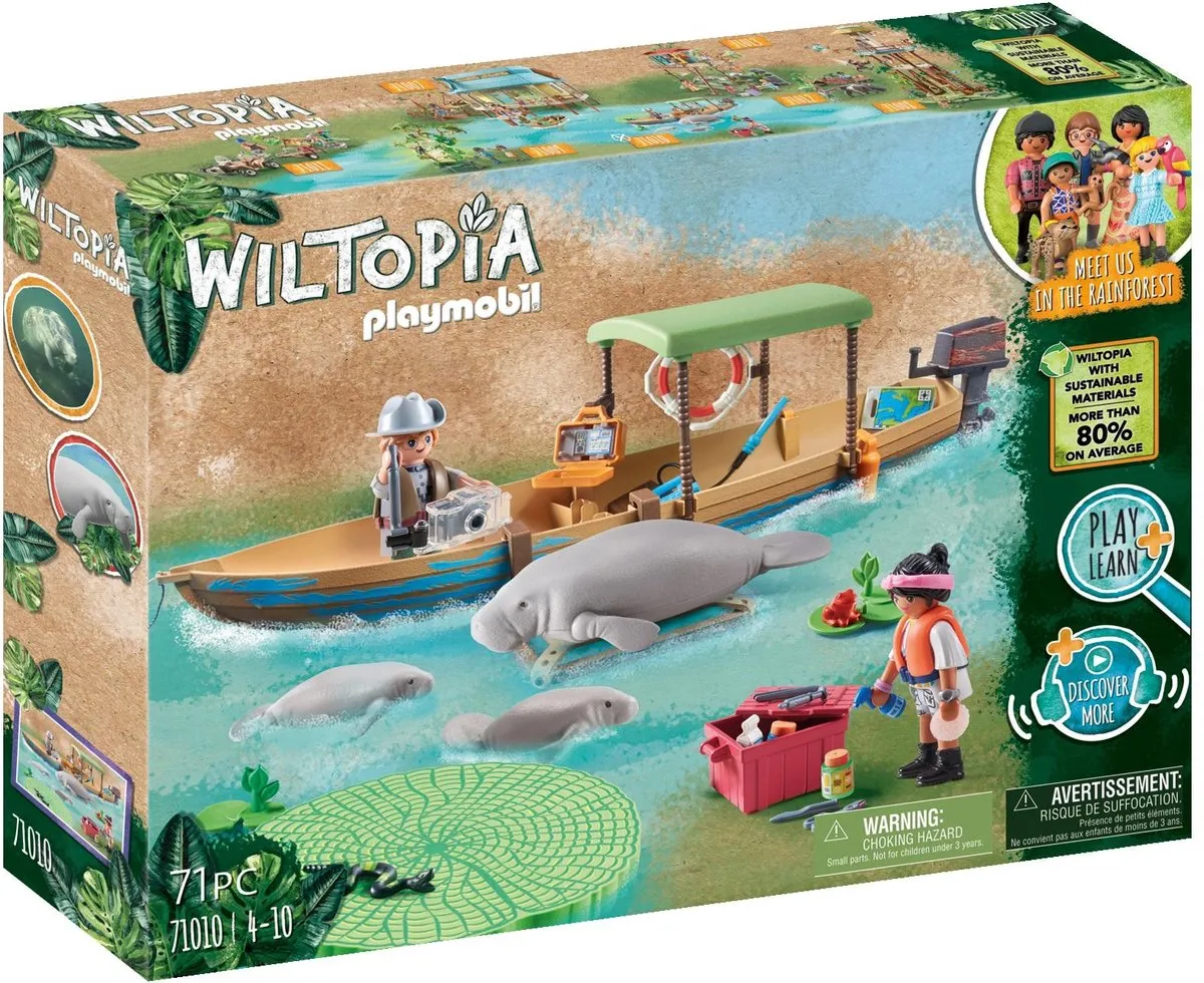 Playmobil Wiltopia Boottocht naar de zeekoeien 71010