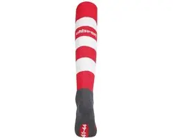 Uhlsport Team Pro Essential Stripe Voetbalkousen - Rood/Wit - 41-44