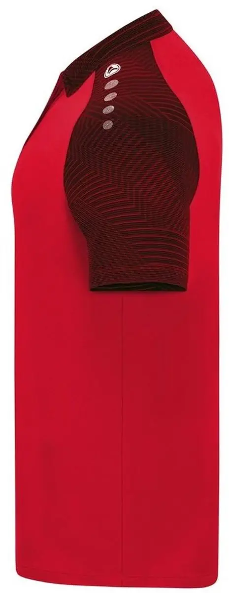 Jako Performance Polo Heren - Zwart/Rood S