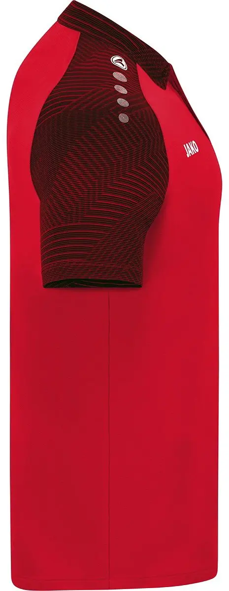 Jako Performance Polo Heren - Zwart/Rood S