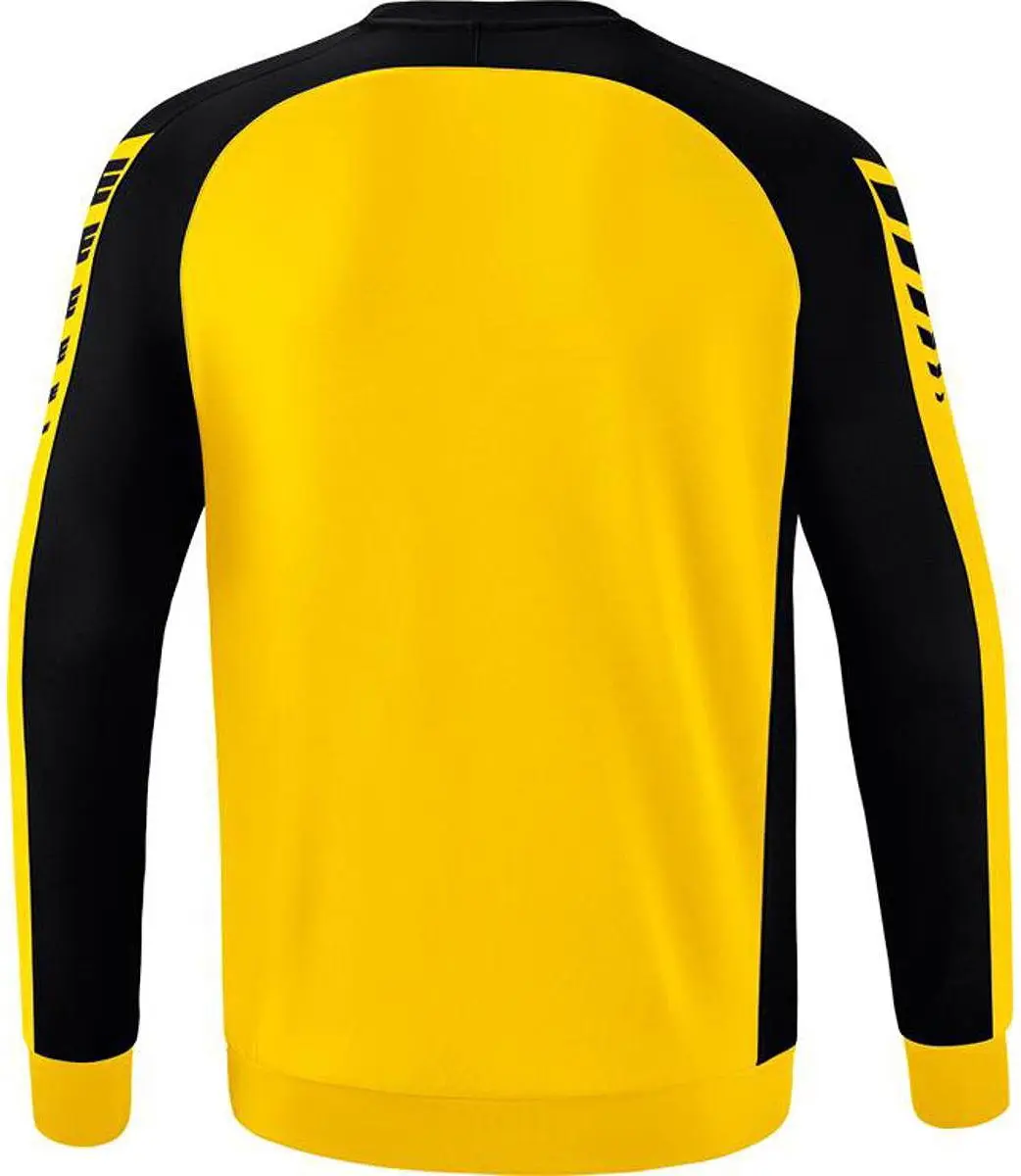 Erima Six Wings Heren Sweatshirt - M - Geel/Zwart
