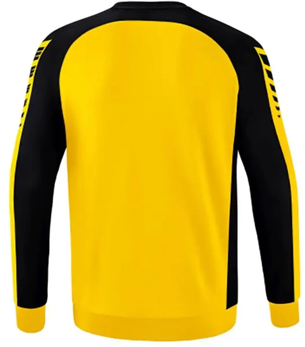 Erima Six Wings Heren Sweatshirt - M - Geel/Zwart