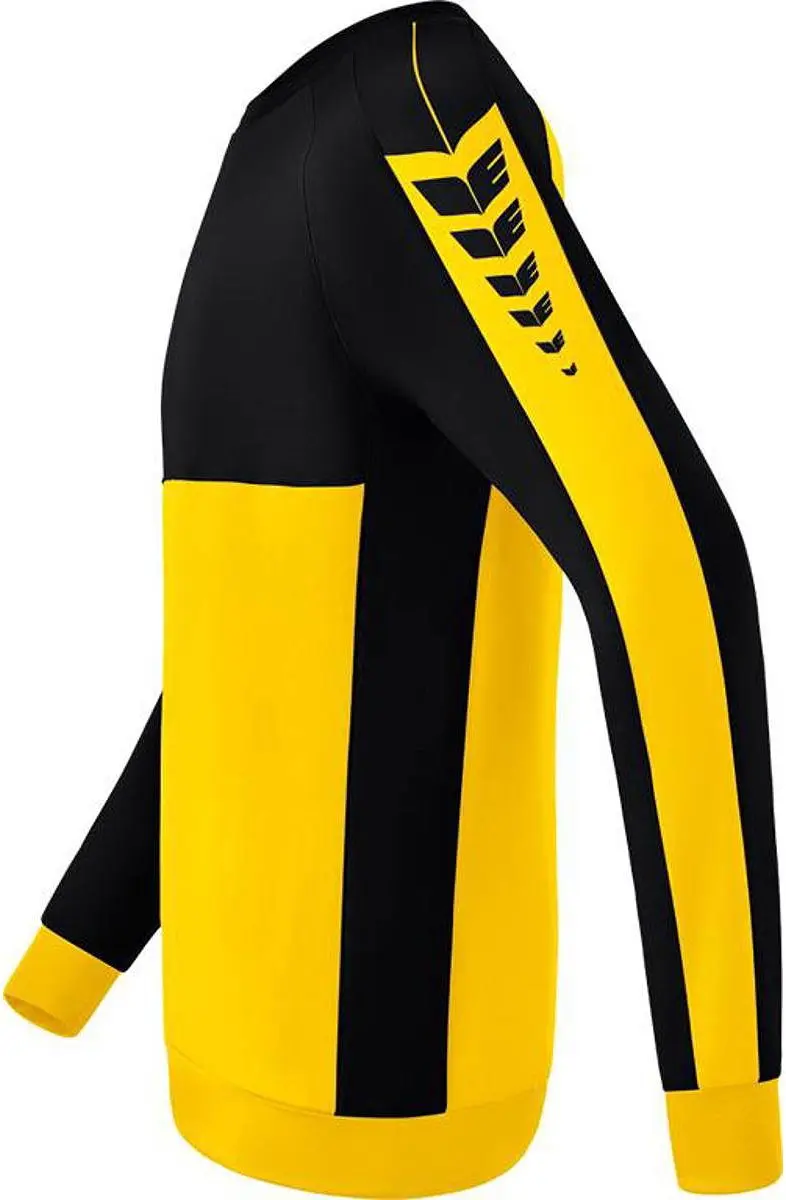 Erima Six Wings Heren Sweatshirt - M - Geel/Zwart