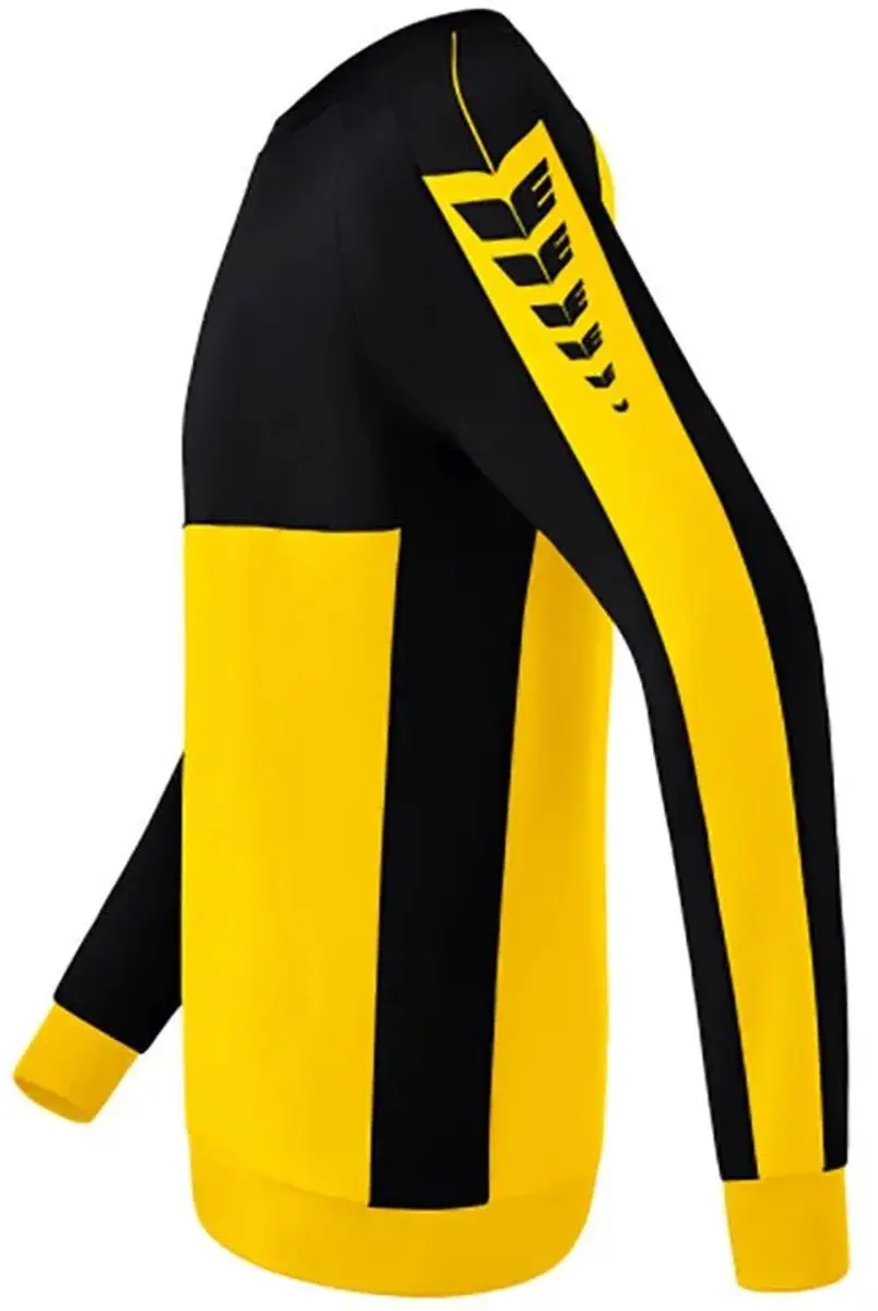 Erima Six Wings Heren Sweatshirt - M - Geel/Zwart
