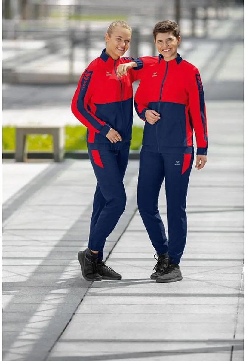 Erima Six Wings Presentatiejack Dames - Rood/New Navy 42