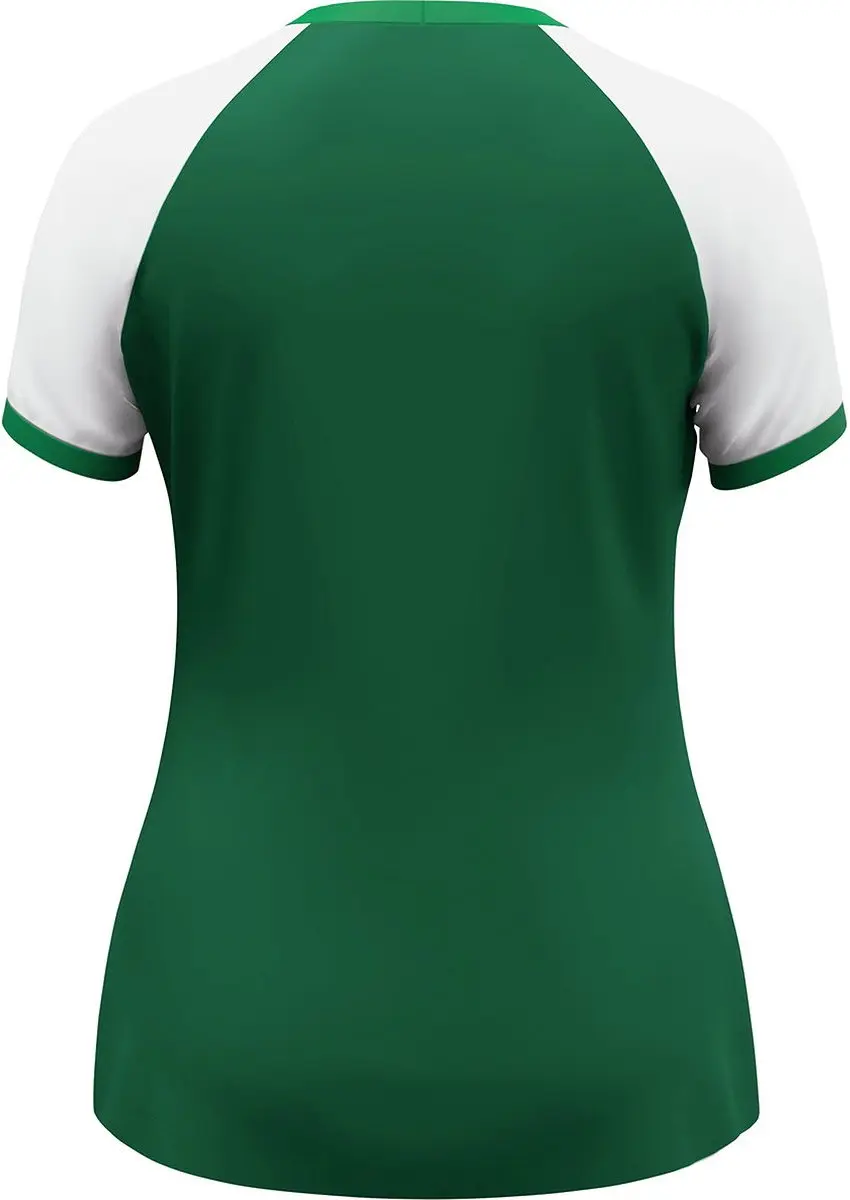 Jako Dynamic Shirt Korte Mouw Dames - Donkergroen/Wit L