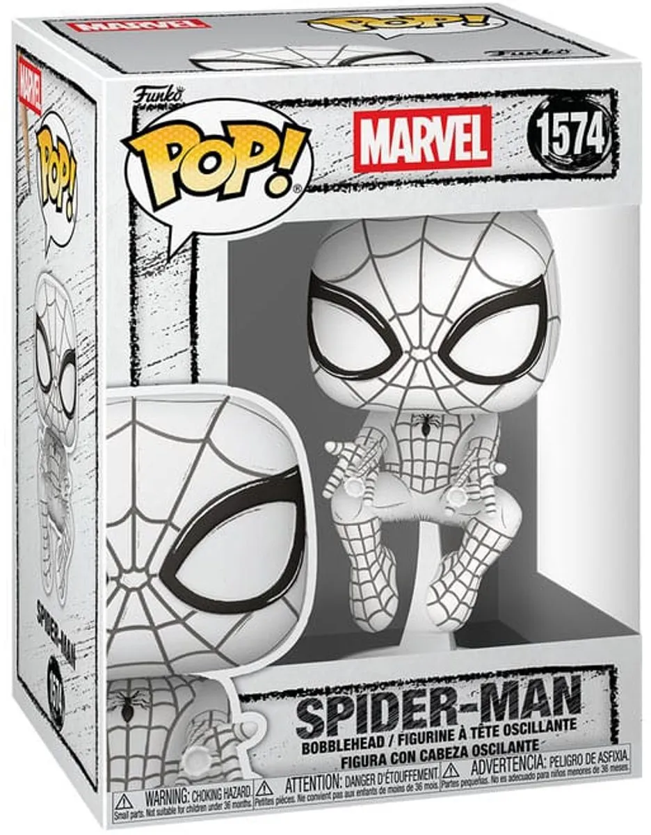Funko Pop! Marvel Sketched Spider-man #1574