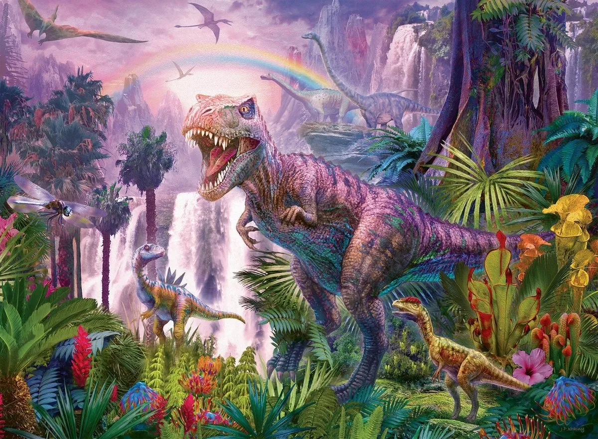 Ravensburger Land van de Dinosauriërs Puzzel 200 Stuks - Multicolor