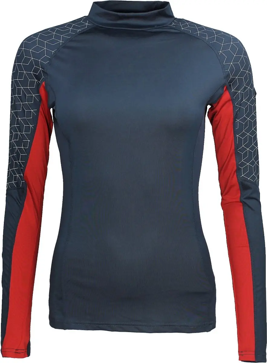 Qhp Trainingsshirt Qhp Eldorado Eventing Kids Donkerblauw