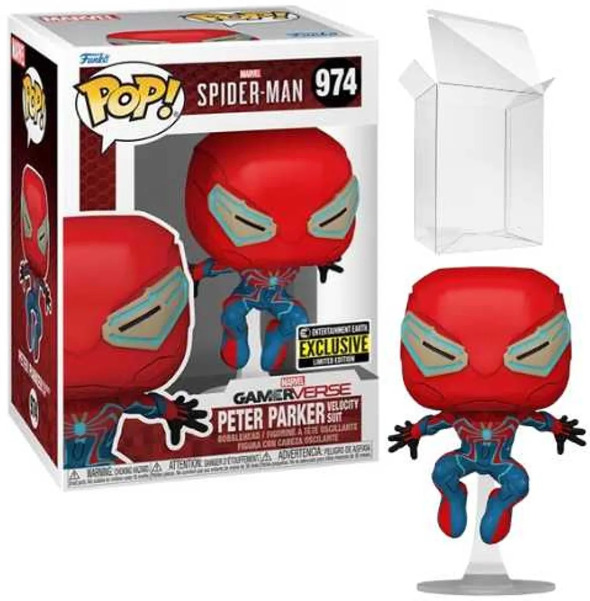 Funko Pop! Marvel Spider-Man 2 Peter Parker Velocity Suit #974 - Multi