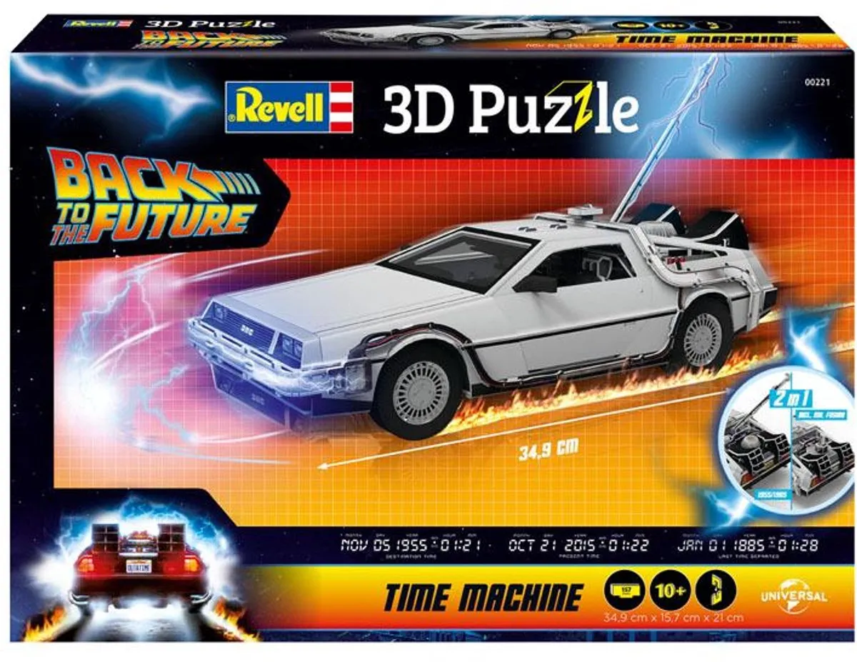 Revell DeLorean Back to the Future 3D Puzzel 157 Stuks - Multi - afbeelding 6 van 6