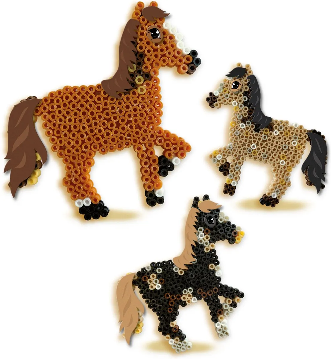 SES Creative Beedz Paard Strijkkralen - 1200 Stuks - 5 Kleuren