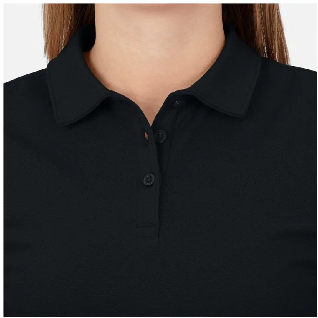 JAKO Organic Polo Stretch Dames - Zwart - Maat 44