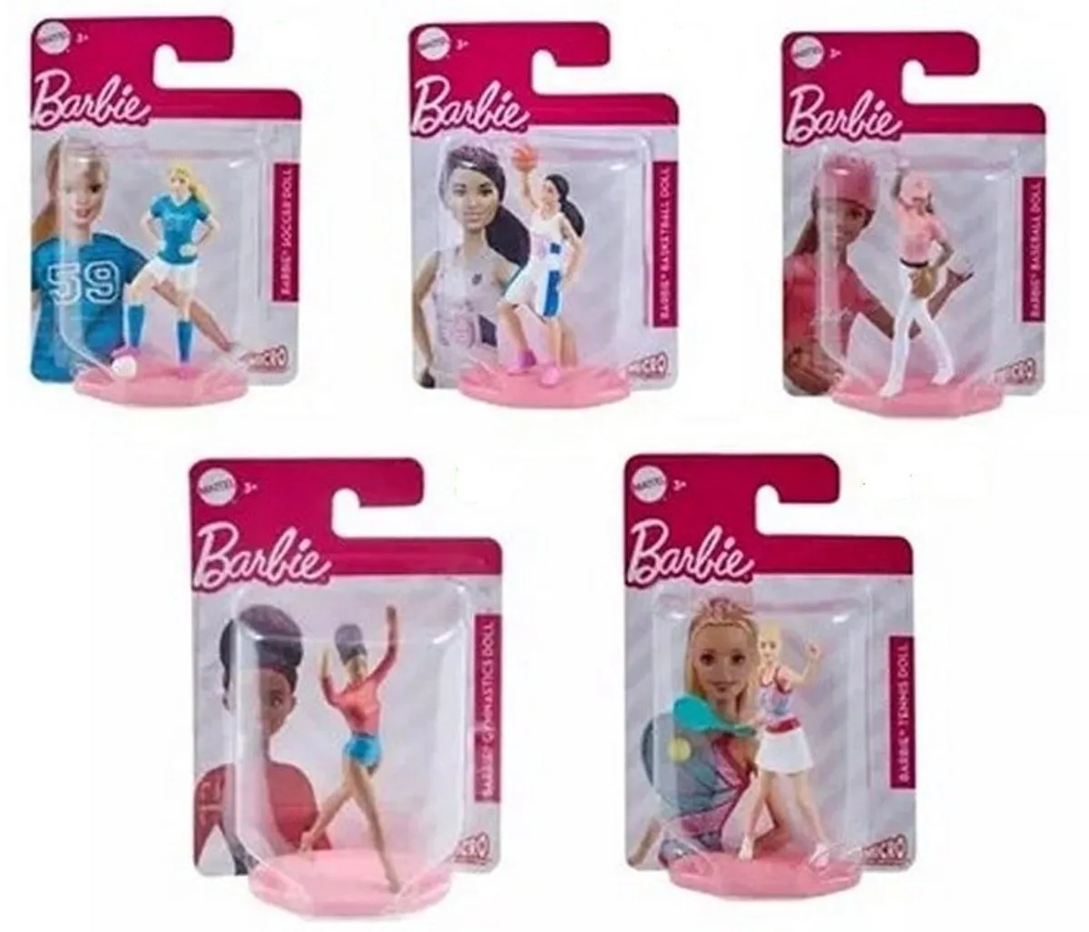 Mattel Barbie Turnen Mini-figuren - Gymnastiek - Vanaf 3 jaar