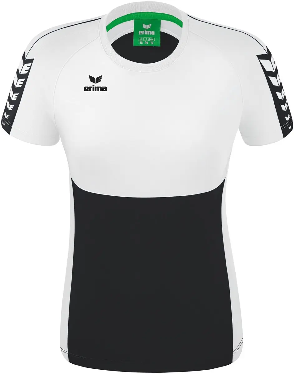 Erima Six Wings T-Shirt Dames - 44 - Zwart