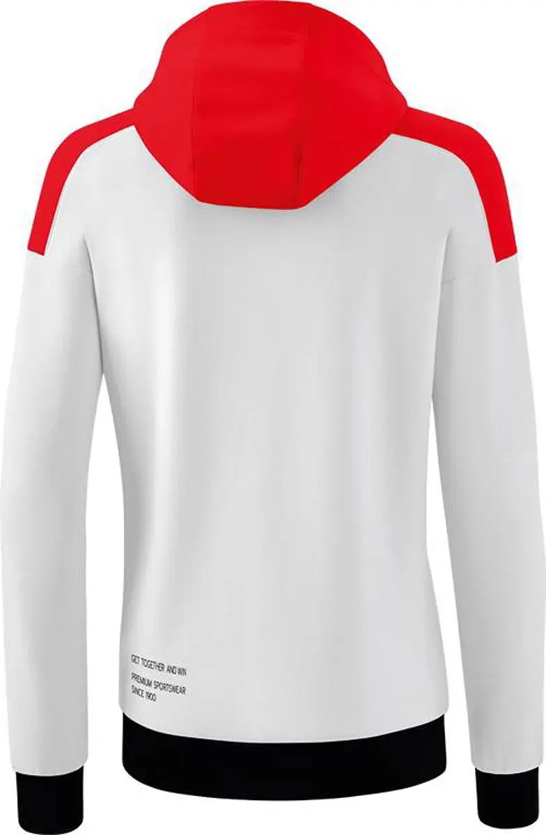 Erima Change Sweatshirt Dames - Maat 38 - Zwart/Rood/Wit