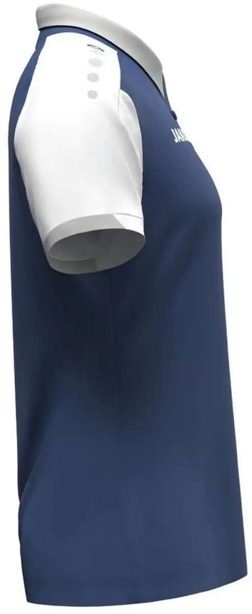 Jako Dynamic Polo Dames XL - Navy/Wit/Lichtgrijs
