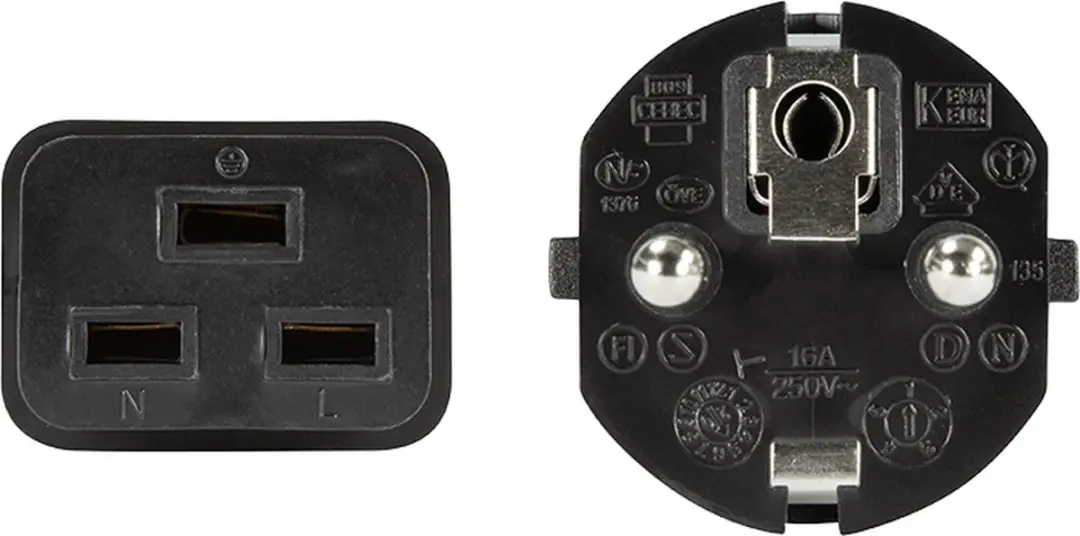 Logilink CP152 IEC C19 naar CEE7/7 Snoer 1,8m - Zwart