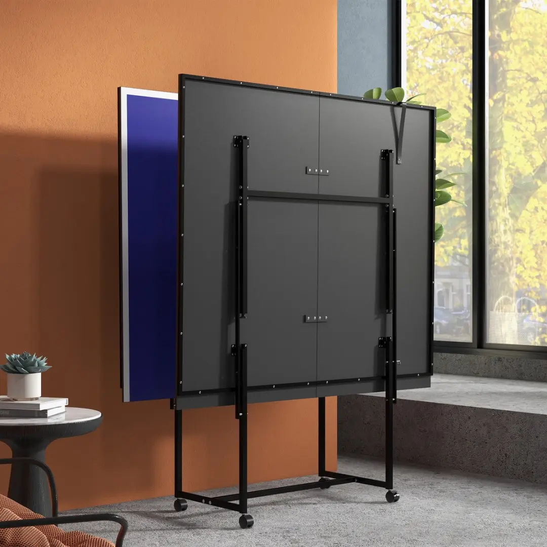 SPORTNOW MDF Tafeltennistafel - Blauw 274x152,5x75,5cm