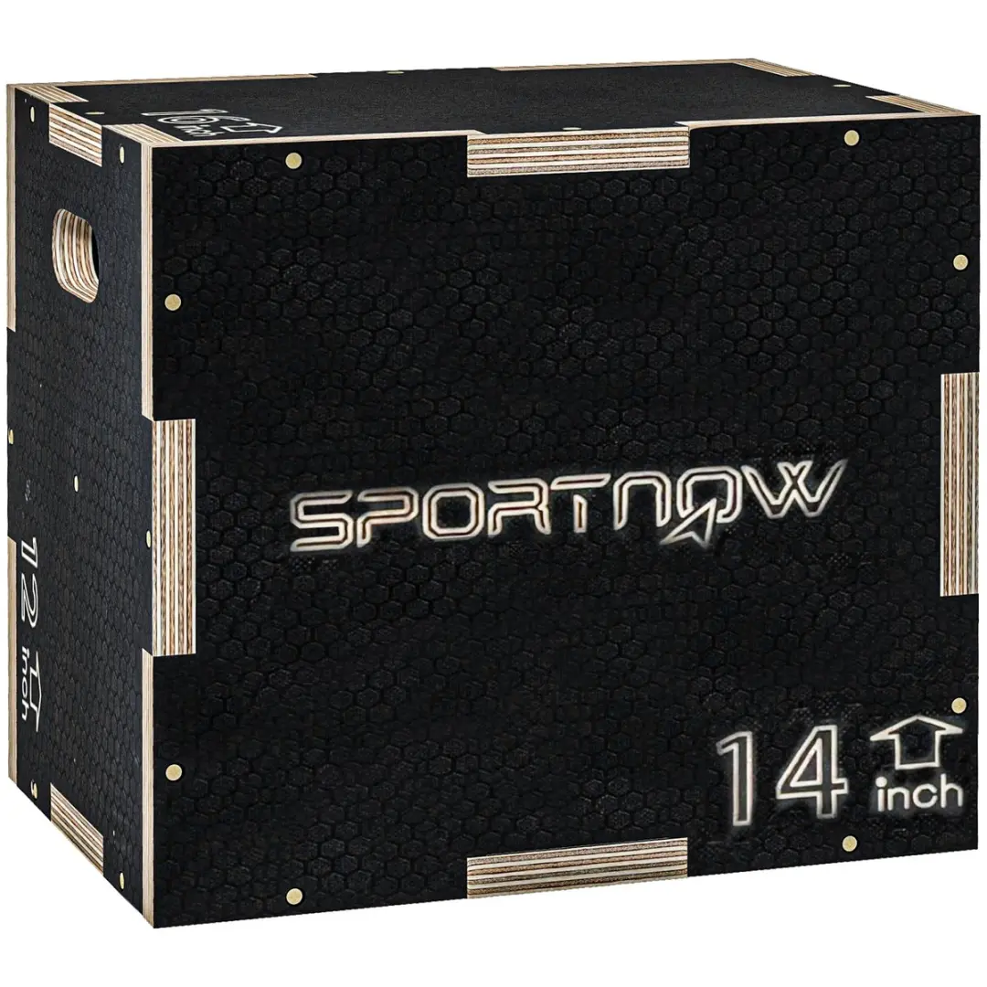 Sportnow Springbox-Beukenhout-40,5L x 35,5B x 30,5H cm-Zwart