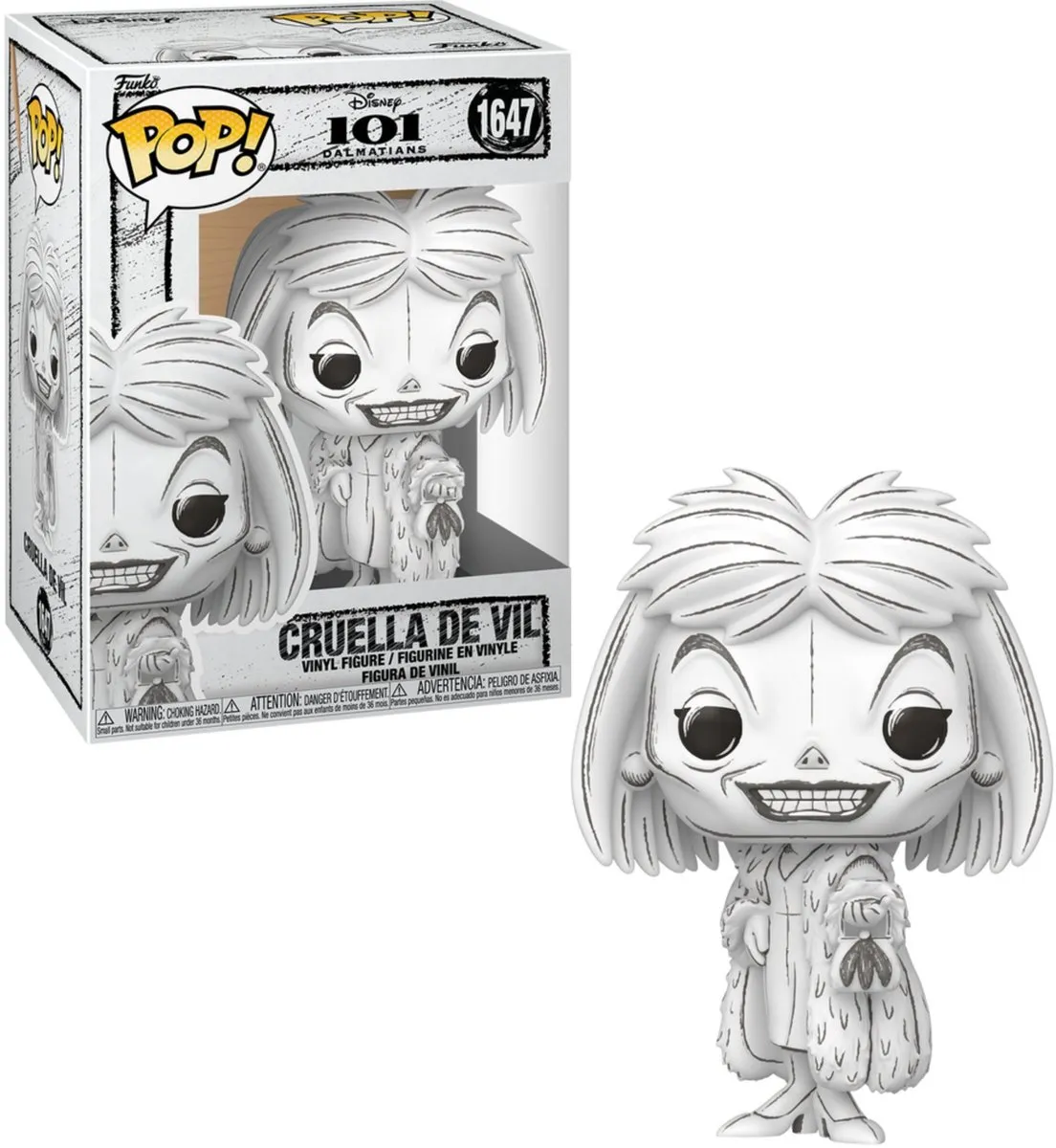 Funko Pop! Disney Sketched Cruella De Vil #1647