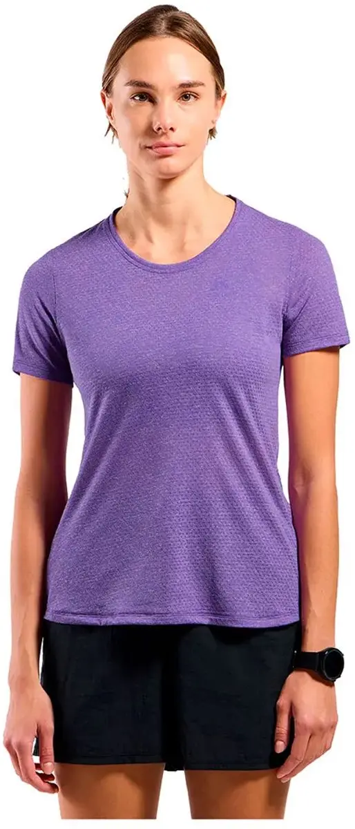 Odlo Crew Active 365 Linencool T-shirt Met Korte Mouwen Paars M Vrouw